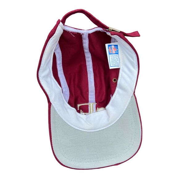 Vintage San Francisco 49ers Hat Cap‎ Spell out Embroidery Adjustable Red - Picture 5 of 7